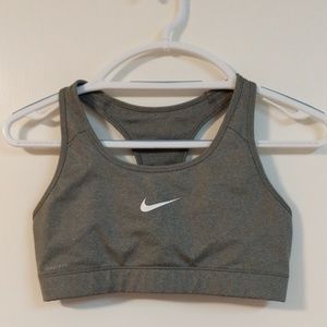 Nike Drifit Gray Sports bra